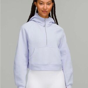 Lululemon Pastel Blue Oversized Cropped Scuba